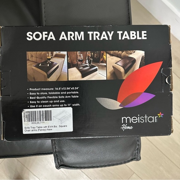 Meistar Home Sofa Arm Tray Table Phone Holder Convenience Protects Sofa EUC - Picture 5 of 5